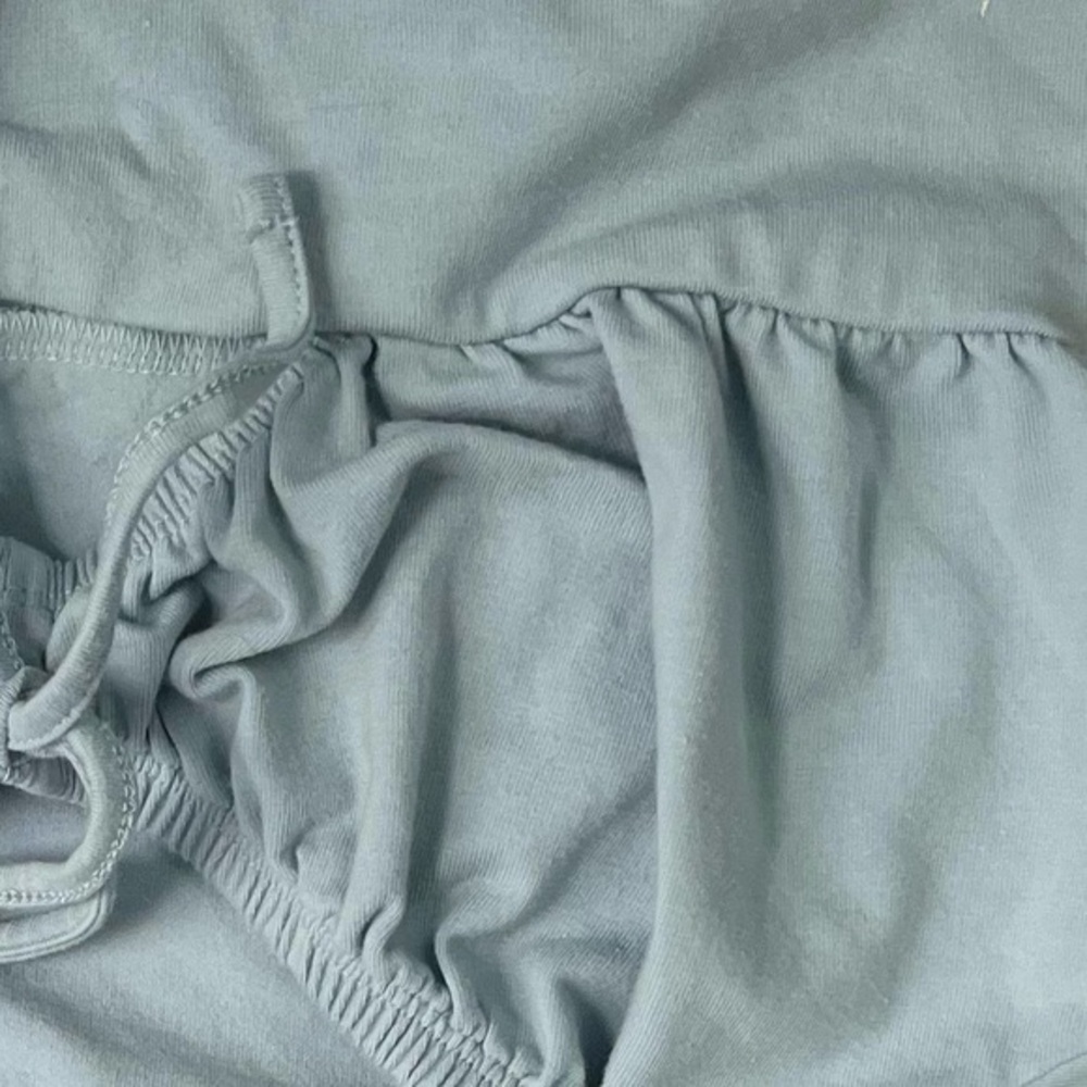 light blue top w/ puff sleeves - Picture 3 of 3